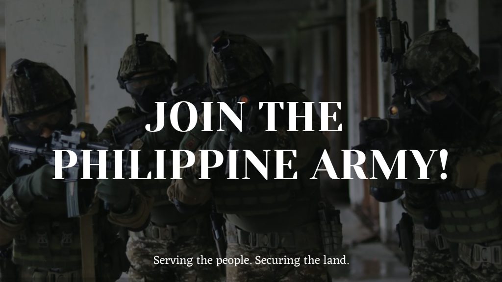 JOIN THE PHILIPPINE ARMY