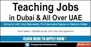 Teaching Jobs In Dubai For Foreigners