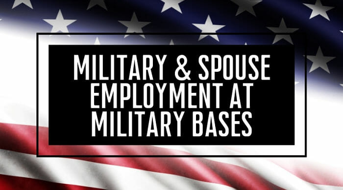 jobs for military spouses on base